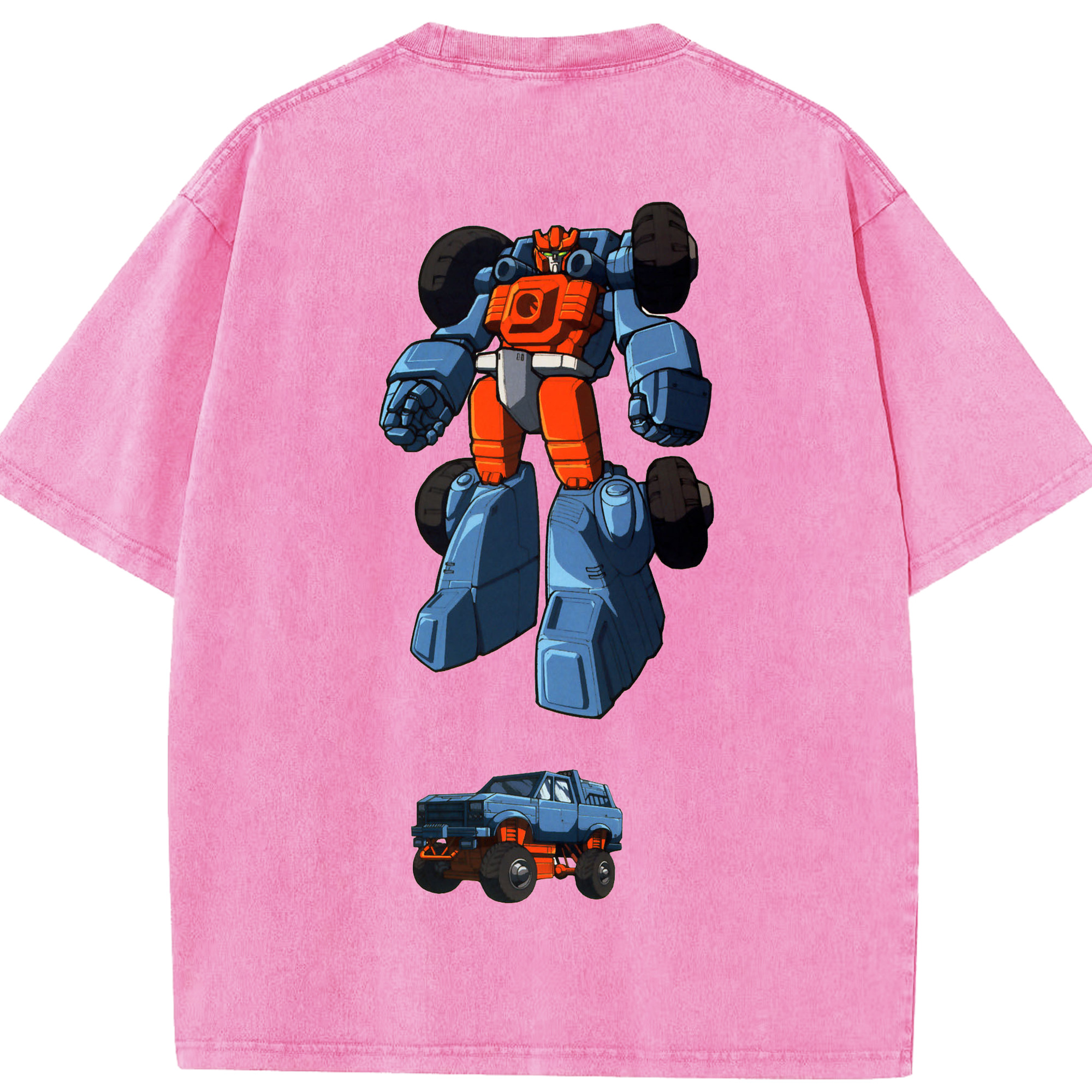 （画像用）  綿100% ヴィンテージ風 半袖Tシャツ（背面プリント）